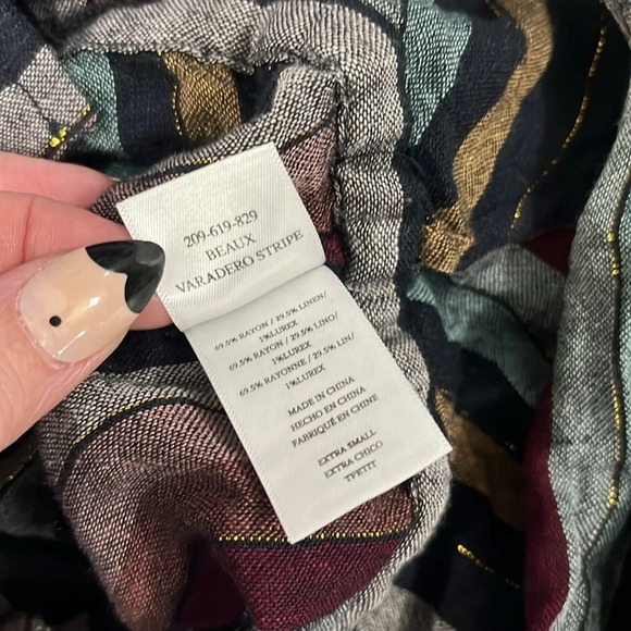 RAILS
STRIPED PEPLUM BLOUSE size XS - Picture 5 of 6